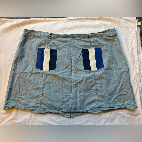 Disney Mickey and Minnie Denim Patch Skirt 3X - Picture 5 of 15